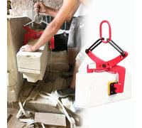 Morsetto portatile per sollevamento pietre, strumento di sollevamento per lastre di granito (259,9-324,8 kg) per blocchi di cemento e pinze per cordoli, apertura regolabile da 10 a 30 cm, ideale per