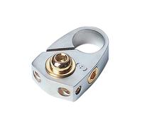 Morsetto positivo per batteria con coperchio 2 x 10 mm2