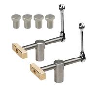 Morsetto professionale per cani da banco da 3/4 di pollice Morsetto per fori per cani per la lavorazione del legno Supporto regolabile per banco da lavoro in acciaio inossidabile 19 mm/20 mm Morsetti