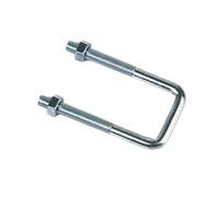 Morsetto quadrato zincato in acciaio al carbonio/Morsetto a U ad angolo retto/Bullone a U/Vite ad angolo retto/Morsetto quadrato/Morsetto a fibbia Per Automobili, Edilizia(2pcs M8x40x80)