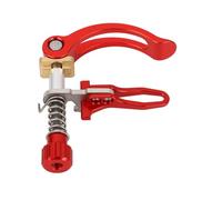 Morsetto reggisella NinGYiYan per bici pieghevoli, legante a sgancio rapido in acciaio inossidabile da 31,8 mm, vestibilità, installazione facile, regolazione stabile, design (Rossa)