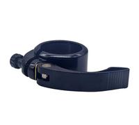 Morsetto reggisella per bicicletta, diametro interno 40,8 mm, pieghevole, funzione di sgancio rapido e finitura in alluminio anodizzato (nero)