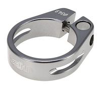 Morsetto reggisella per bicicletta, morsetto per sblocco rapido per bicicletta, clip per tubo sella da 34,9 mm in lega di alluminio per reggisella da 30,4/30,8/31,6 mm. (Grigio)