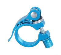 Morsetto reggisella per bicicletta, realizzato per tubi reggisella da 27,2 mm e 28,6 mm, struttura in lega di alluminio, processo di ossidazione per resistenza alla ruggine, struttura leggera (blu)