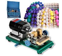 Morsetto regolabile per perforatrice per perle 4mm-35mm con 15 paia di morsetti per conchiglia corallo ambra pietra