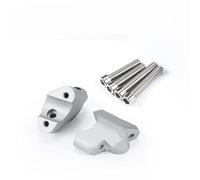 Morsetto Rialzo Manubrio Manubrio Moto Riser Trascinare Manubrio Morsetto Estendere Adattatore Per Ducati Multistrada V4 S Rally Pikes Peak 2021- Rialzato Riser(Silver)