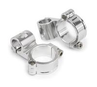 Morsetto Rialzo Manubrio Manubrio per moto CNC 37 39 40 41 43 45 47 48 50 51 52MM Nero regolabile con clip sul tubo