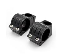 Morsetto Rialzo Manubrio Manubrio universale in alluminio da 7/8" 22 mm CNC nero per moto, normale, 34 a 54, con clip, per teste di fissaggio