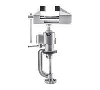 Morsetto rotante a 360 gradi Mini Morsetto, tipo Morsa da banco Morsetto piatto in lega di alluminio da tavolo 0-50MM con manicotto in gomma Durevolezza