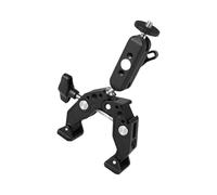 Morsetto rotante universale in lega di alluminio con 360 galleggianti a sfera per fotocamera testa adattatore Fit Tripods asta a croce Gimbals sistemi in alluminio Magics braccio morsetto