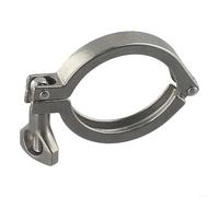 Morsetto sanitario in acciaio inossidabile SS304 37 pollici morsetto per connessione ghiera connettore rapido lucido per alimenti e farmaceutici (2 pollici)