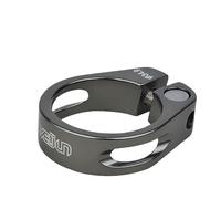 Morsetto Sella Bici 31.8/34.9mm Lega Di Alluminio MTB Bici Da Strada Reggisella Morsetto Bici Ciclismo Reggisella Tubo Clip Parti Della Bici Collarino Reggisella(34.9mm grey)