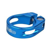 Morsetto Sella Bici 31.8/34.9mm Lega Di Alluminio MTB Bici Da Strada Reggisella Morsetto Bici Ciclismo Reggisella Tubo Clip Parti Della Bici Collarino Reggisella(31.8mm blue)