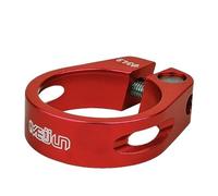 Morsetto Sella Bici 31.8/34.9mm Lega Di Alluminio MTB Bici Da Strada Reggisella Morsetto Bici Ciclismo Reggisella Tubo Clip Parti Della Bici Collarino Reggisella(34.9mm red)