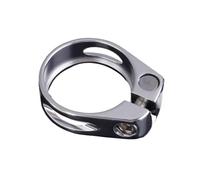 Morsetto Sella Bici Accessori for biciclette Strumenti di riparazione for ciclismo Parti for bici Morsetto for reggisella in lega di alluminio a sgancio rapido Collarino Reggisella(Silver-31.8MM)