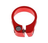 Morsetto Sella Bici Lega di alluminio MTB bici bicicletta ciclismo sella reggisella morsetto reggisella rosso oro argento blu nero Collarino Reggisella(Red)