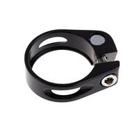 Morsetto Sella Bici Lega di alluminio MTB bici bicicletta ciclismo sella reggisella morsetto reggisella rosso oro argento blu nero Collarino Reggisella(Noir)