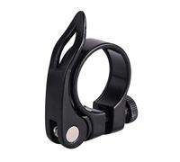 Morsetto Sella Bici Morsetto for reggisella for bici 1pc in lega di alluminio a sgancio rapido MTB supporto for reggisella for sella for bicicletta Collarino Reggisella(Black-31.8mm)