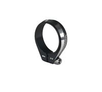 Morsetto Sella Bici Morsetto reggisella bici 31,8 34,9 mm Morsetti reggisella ultraleggeri in lega di alluminio da montagna Parti ciclistiche Collarino Reggisella(Black-31.8)