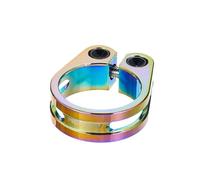 Morsetto Sella Bici Morsetto reggisella for bicicletta in lega di alluminio 31,8/34,9 mm MTB Clip for tubo sella for bici, cavo, leggero Collarino Reggisella(31.8mm Rainbow)