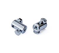 Morsetto serracavi diametro 4,5 mm. in ferro zincato 2 viti laterali 4 pz.