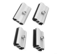 Morsetto sottile per pannello solare da 6-10 mm, in lega di alluminio, staffa di montaggio a pellicola sottile con accessori a vite e dado per un montaggio sicuro su scaffalature Sy(4 pezzi)