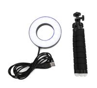 Morsetto stabile, treppiede flessibile, illuminazione per videoconferenze, temperatura colore regolabile, luce soffusa per laptop, monitor, desktop,