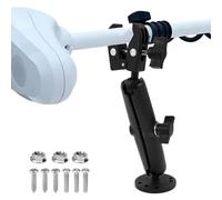 Morsetto stabilizzatore motore, staffa per pesca a 360 gradi, supporto da 6,2 x 24 cm con design di blocco sicuro, supporto marino, accessorio da pesca a vibrazione con presa stabile, attrezzatura per