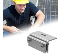 Morsetto terminale gruppo solare acciaio inox 110 mm moduli regolabili montaggio