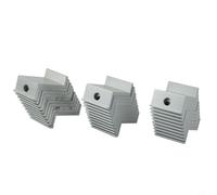 Morsetto terminale per pannelli solari, 10 pezzi in lega di alluminio PV pannello hardware di montaggio per telai da 30 mm, 35 mm, 40 mm, compatibile con sistemi di scaffalatura solare fotovoltaica