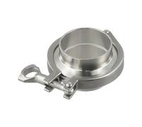 Morsetto triplo in acciaio inossidabile resistente con guarnizione e dado, ghiera di saldatura compatibile con flange sanitarie da 7,6 cm per uso domestico e industriale