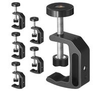 Morsetto universale a C da 6 pezzi con foro filettato 1/4'' e 3/8'' in alluminio for supporto tavolo Per Saldatura Mobili