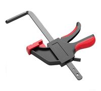 Morsetto versatile per guida sega, tipo F, per lavorazione del legno e carpenteria, pressione di serraggio 90 kg, per la maggior parte delle guide per seghe a binario, barre in acciaio al carbonio (B)