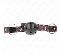 Morso Ball Gag Cavo BDSM Kink - Nero, 6,5 cm