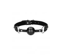 Morso con strass Breathable Ball Gag - with Diamond Studded Straps - Black