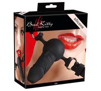 Morso fatish costrittivo gag ball con mini fallo dildo vaginale anale indossabil