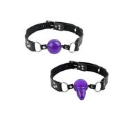 morso nero viola con mini fallo bocca gag ball bondage sexy fetsih costrittivo