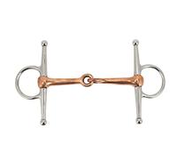 Morso per cavalli, in acciaio inossidabile, morso per cavalli, morso per cavalli, morso per guancia completa, anello in acciaio inox, accessorio per cavalli all'aperto, 125 mm