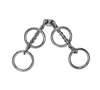 Morso per cavallo, filetto a bocca, robusto, professionale, in metallo, leggero,