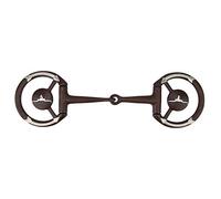 Morso per cavallo western dal design antico con finiture GS e inserto in rame, perfetto per le discipline equestri con filetto, guancia piena e anello sciolto, adatto per