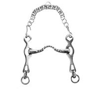 Morso portoghese artigianale intero in acciaio inox con aste mobili e barbozzale