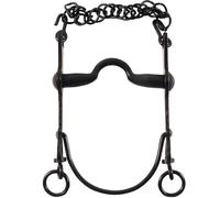 Morso spagnolo intero ad aste fisse in ferro brunito