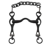 Morso spagnolo intero ad aste mobili in ferro brunito