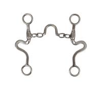 Morso western in ferro liscio con gioco di catene e aste piegate Pools