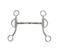 Morso western in inox ad aste corte e imboccatura con semisnodo Pools