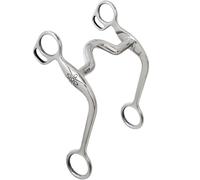 Morso western intero inox con imboccatura a ponte e chiamate incise