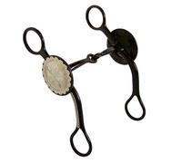 Morso western snodato in ferro con riporti in alpacca e rame