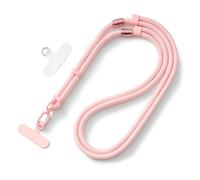 MORSUNBELA Cordino per Cellulare da Collo 3 in 1 Cordino Cellulare, Regolabile Laccio per Cellulari da Collo (da 17 a 80 cm), Adatto per e Qualsiasi Custodie per Smartphone - Rosa