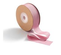 MORSUNBELA Nastro di seta rosa, nastro decorativo per regali, 2,5 cm x 23 m, colore rosa antico