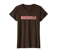 Mortadella | Ironia Grafica Italiana Maglietta, Donna, Marrone, M